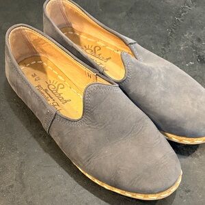 Sabah Men's Charcoal Slip-On Loafers